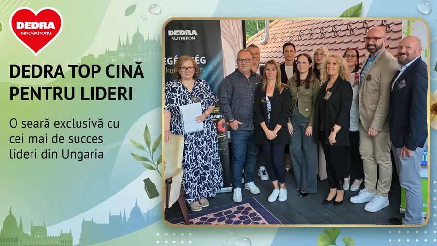 Cina Dedra Top Lider: O seară minunată alături de cei mai buni, plină de energie și planuri